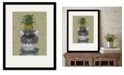 Courtside Market Cat, Pineapple Puss 16" x 20" Framed and Matted Art